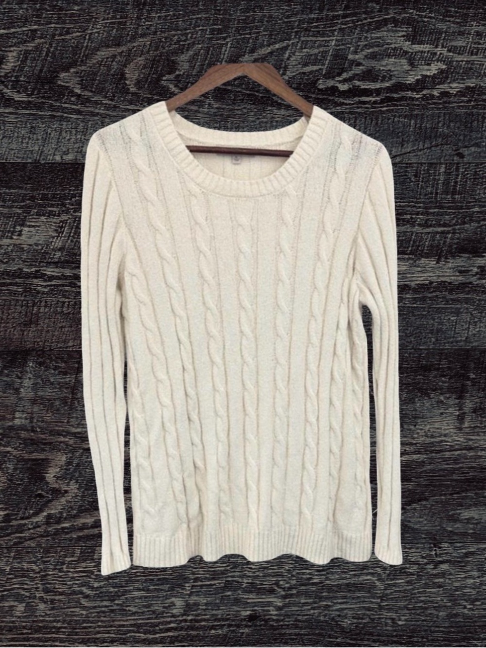 Liverpool Ivory Cable Knit Sweater